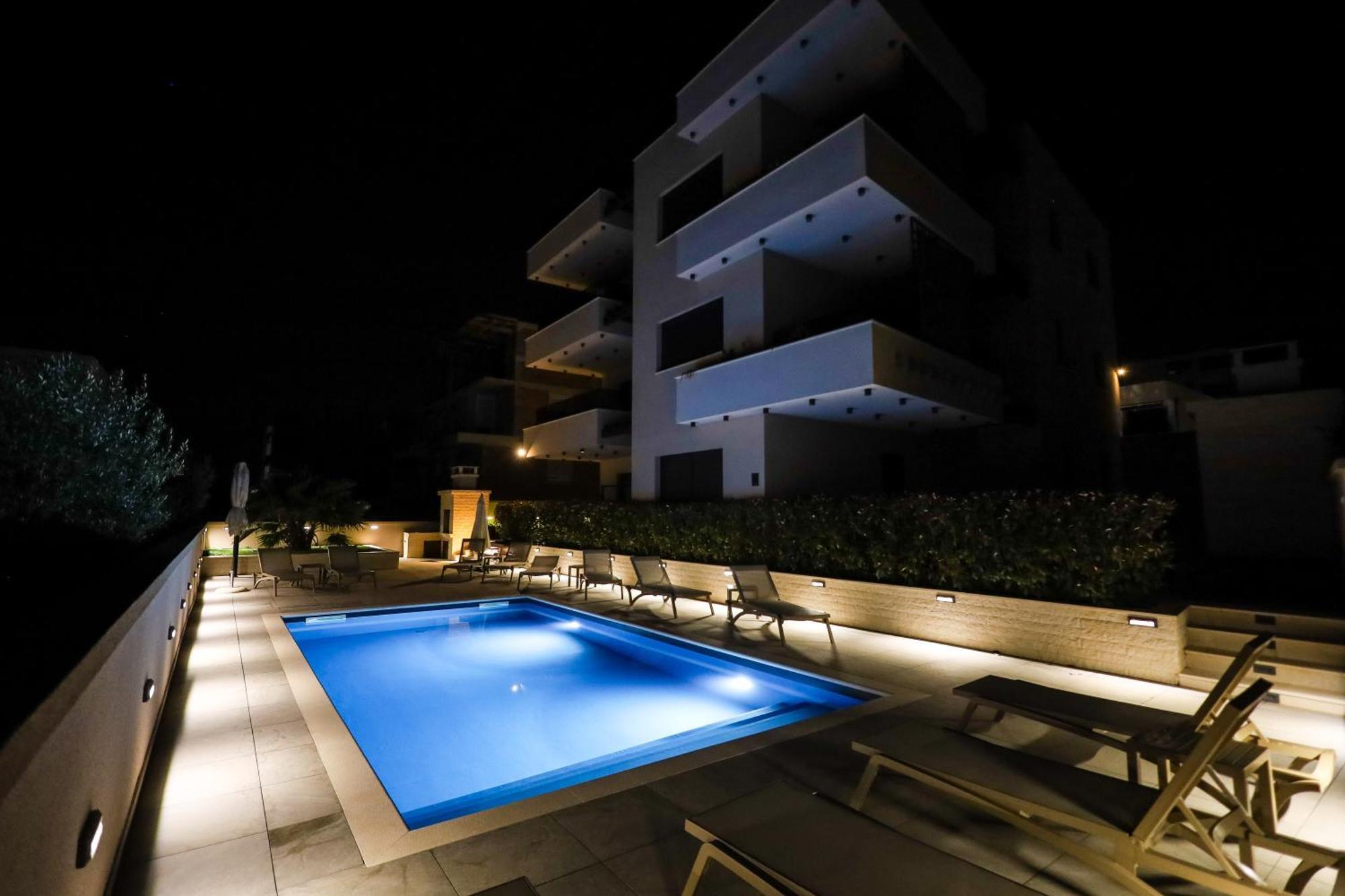 Sea Bay View Apartment - Appartement Avec Piscine Et Magnifique Vue Sur Mer Светі Филип-і-Яков Екстер'єр фото